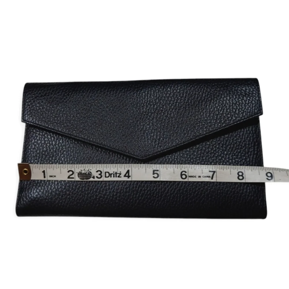 CANALI Black Leather Passport Documents Credit Card Holder Wallet VIP Gift Set
